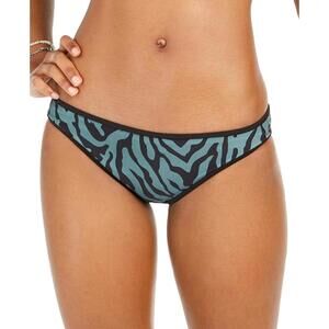 Bar III Womens Zebra Printed Reversible Hipster Bikini Bottoms Size L